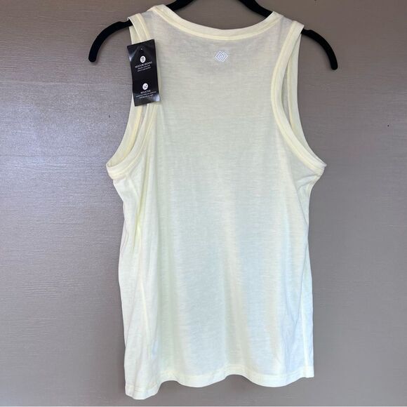 ZELOS Light Yellow Sleeveless Tank Top - Picture 4 of 6